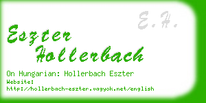 eszter hollerbach business card